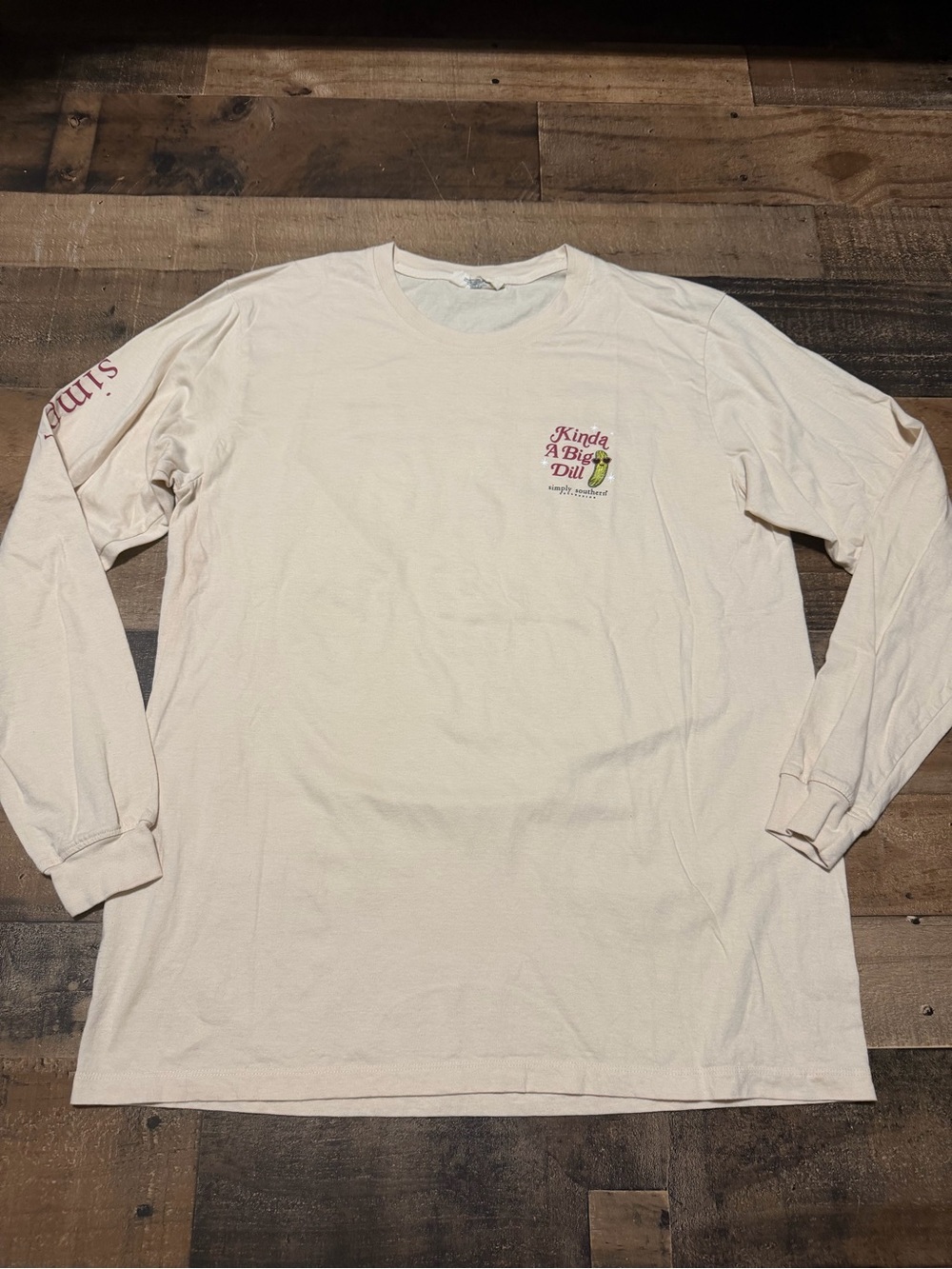 Simply Southern 'Kinda A Big Dill' Whisper Long Sleeve Shirt - Picture 2 of 7